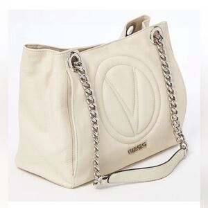 💯VALENTINO BY MARlO VALENTINO SLOCHY SHOULDER TOTE BAG ON CHAIN